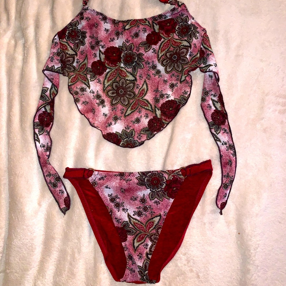 Becca two piece Swimsuit AND NWT Cover Up Skirt